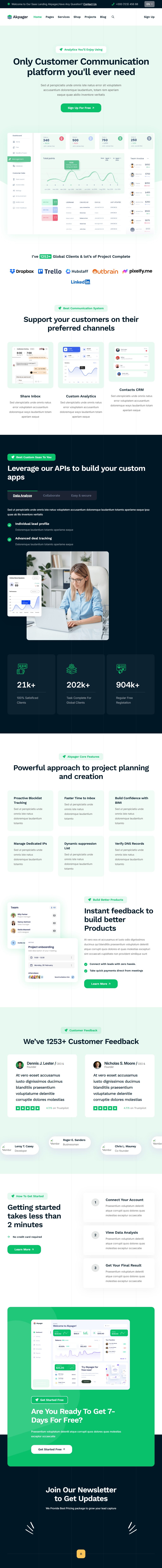 Akpager – Premium Responsive Multipurpose Landing Page Joomla 6 Template theme — Tablet preview