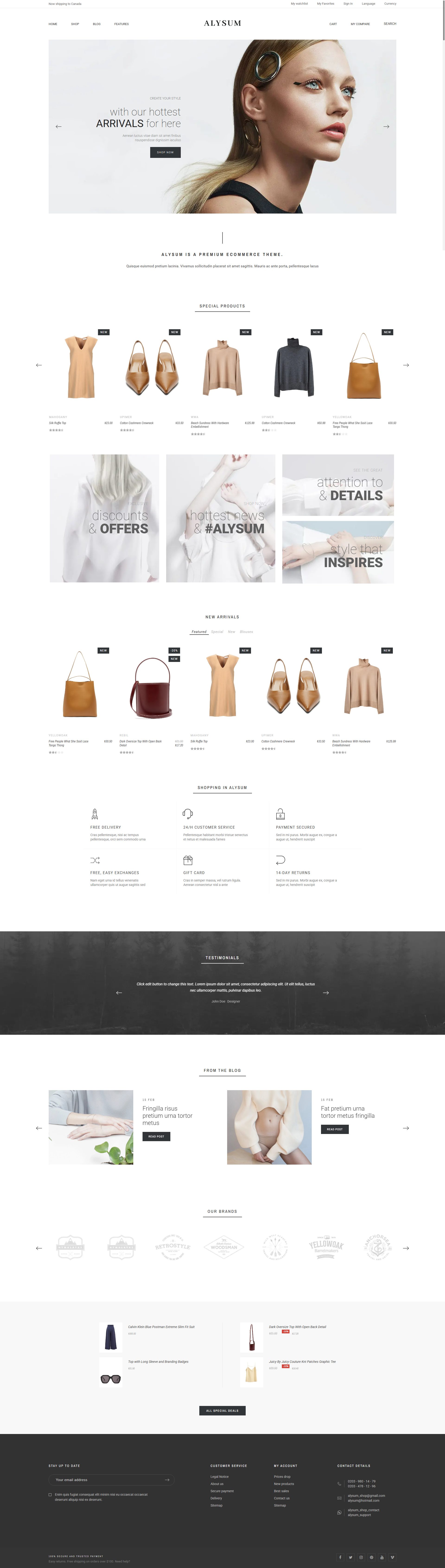 Alysum PrestaShop 9 Theme
