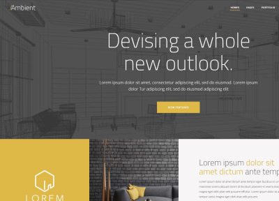 Ambient – Premium Responsive Interior Design & Decoration WordPress Theme