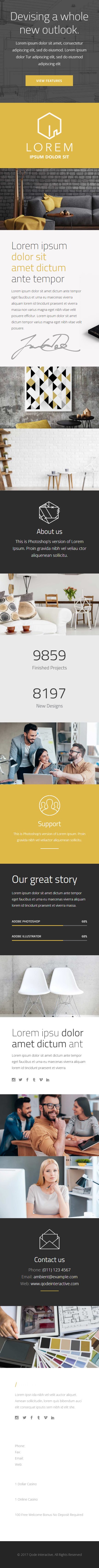 Ambient – Premium Responsive Interior Design & Decoration WordPress Theme theme — Mobile preview