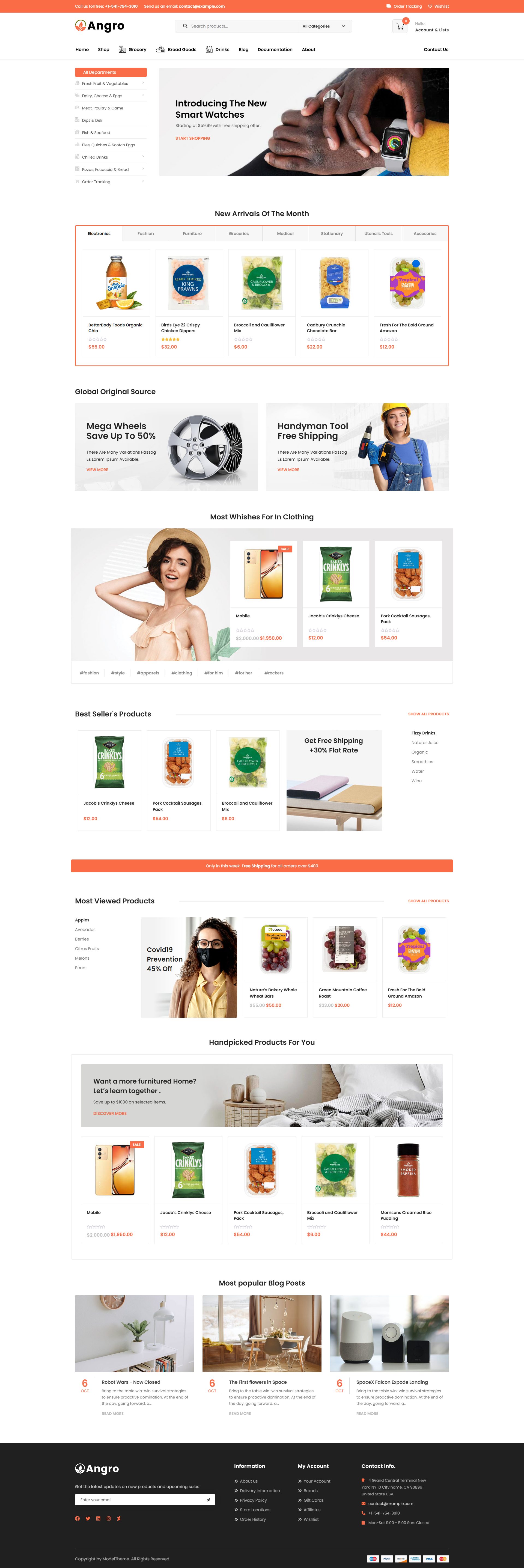 Angro – Premium Responsive B2B and Wholesale WooCommerce Theme theme — Desktop preview
