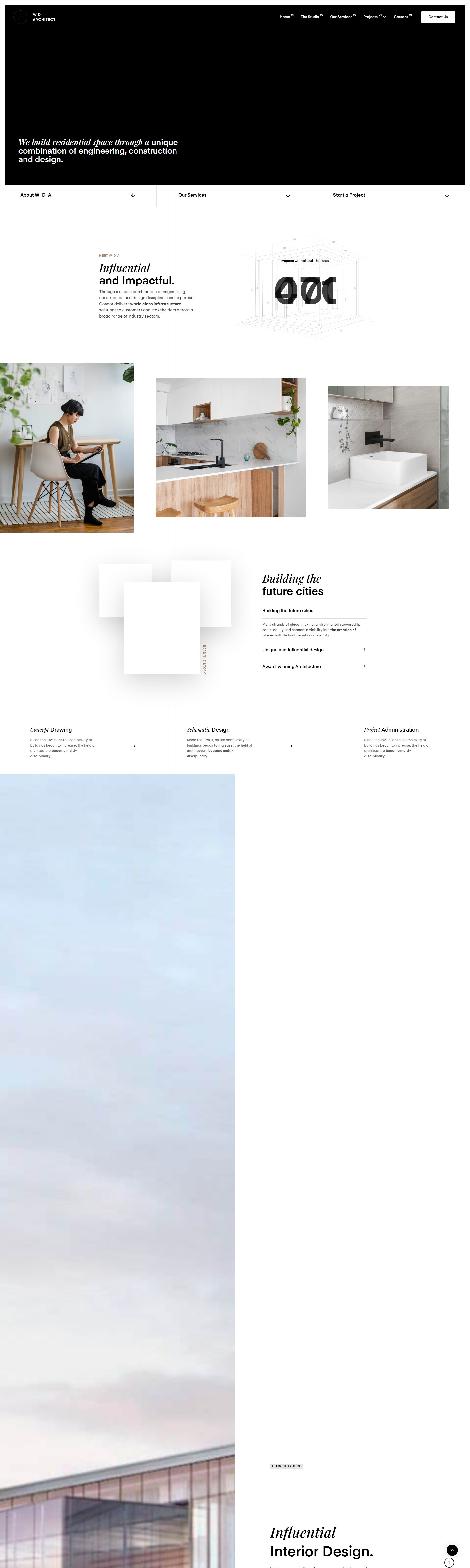 ArcHub – Premium Responsive Architecture & Interior Design WordPress Theme theme — Desktop preview