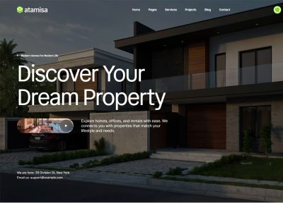 Atamisa – Premium Responsive Real Estate Agency WordPress Theme