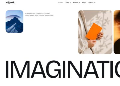 Atomik – Premium Responsive Creative Agency & Portfolio WordPress Theme