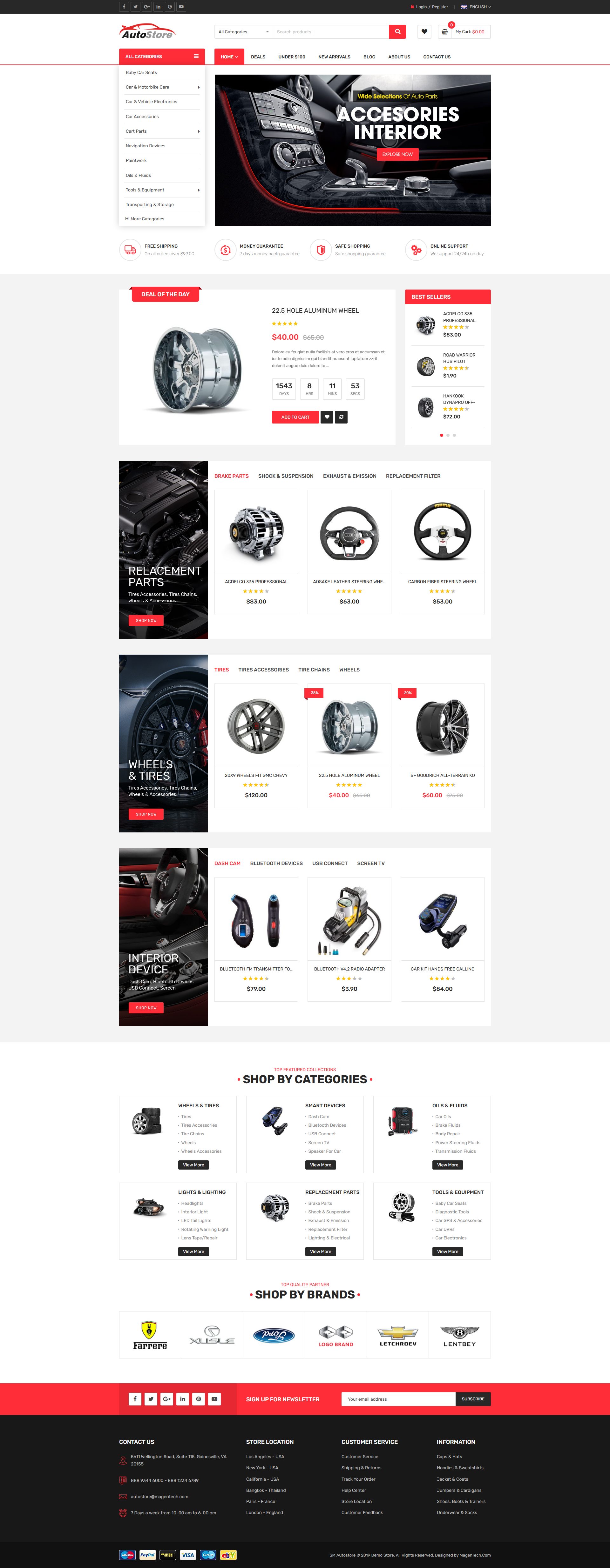 Auto Store – Premium Responsive Auto Parts Magento 2 Theme theme — Desktop preview