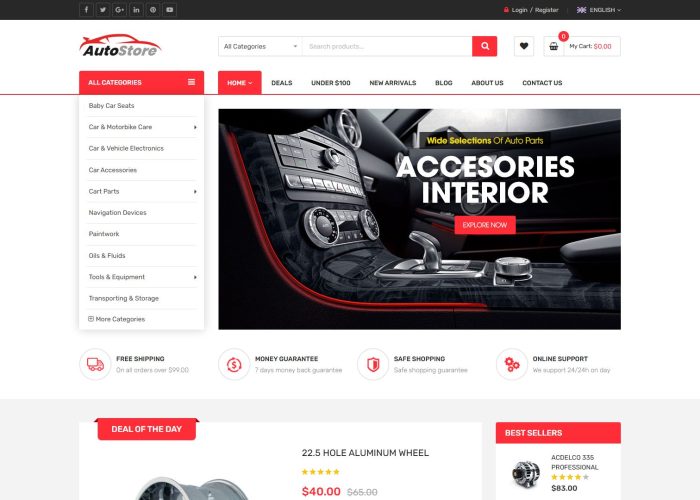 Auto Store – Premium Responsive Auto Parts Magento 2 Theme