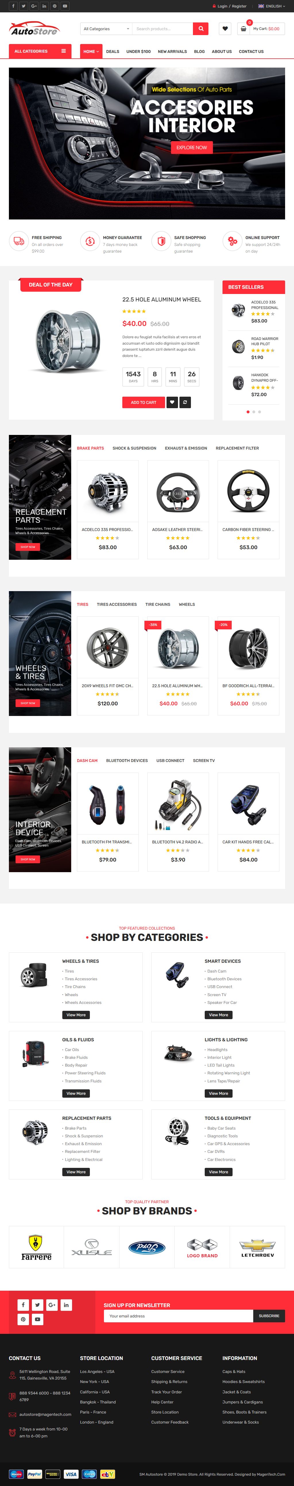 Auto Store – Premium Responsive Auto Parts Magento 2 Theme theme — Tablet preview