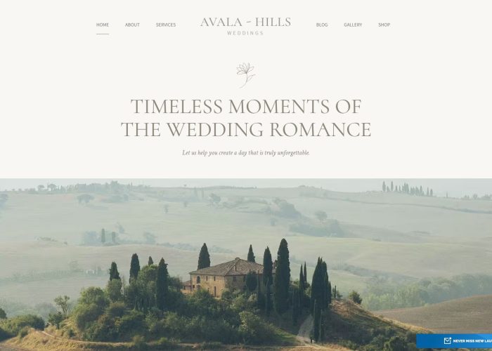 Avala – Premium Responsive Wedding & Class Reunion WordPress Theme