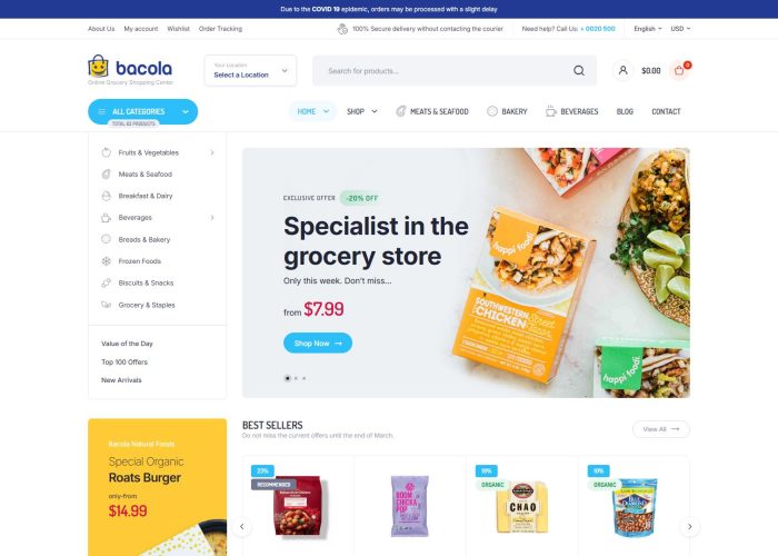 8 Best Grocery Store WordPress Themes 2026