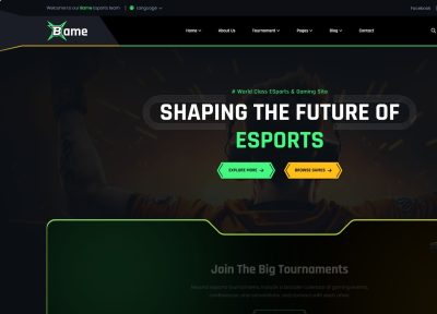 Bame – Premium Responsive Gaming WordPress Theme