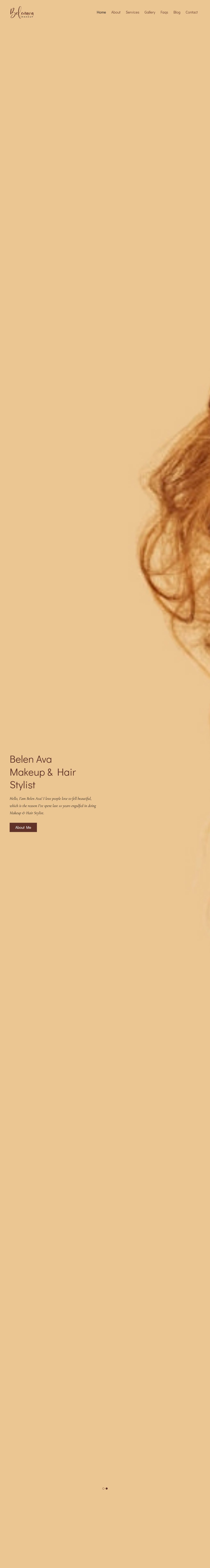 Belenava – Premium Responsive Makeup Artist WordPress Theme theme — Tablet preview