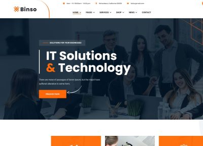 Binso – Premium Responsive Digital Agency Joomla 6 Template