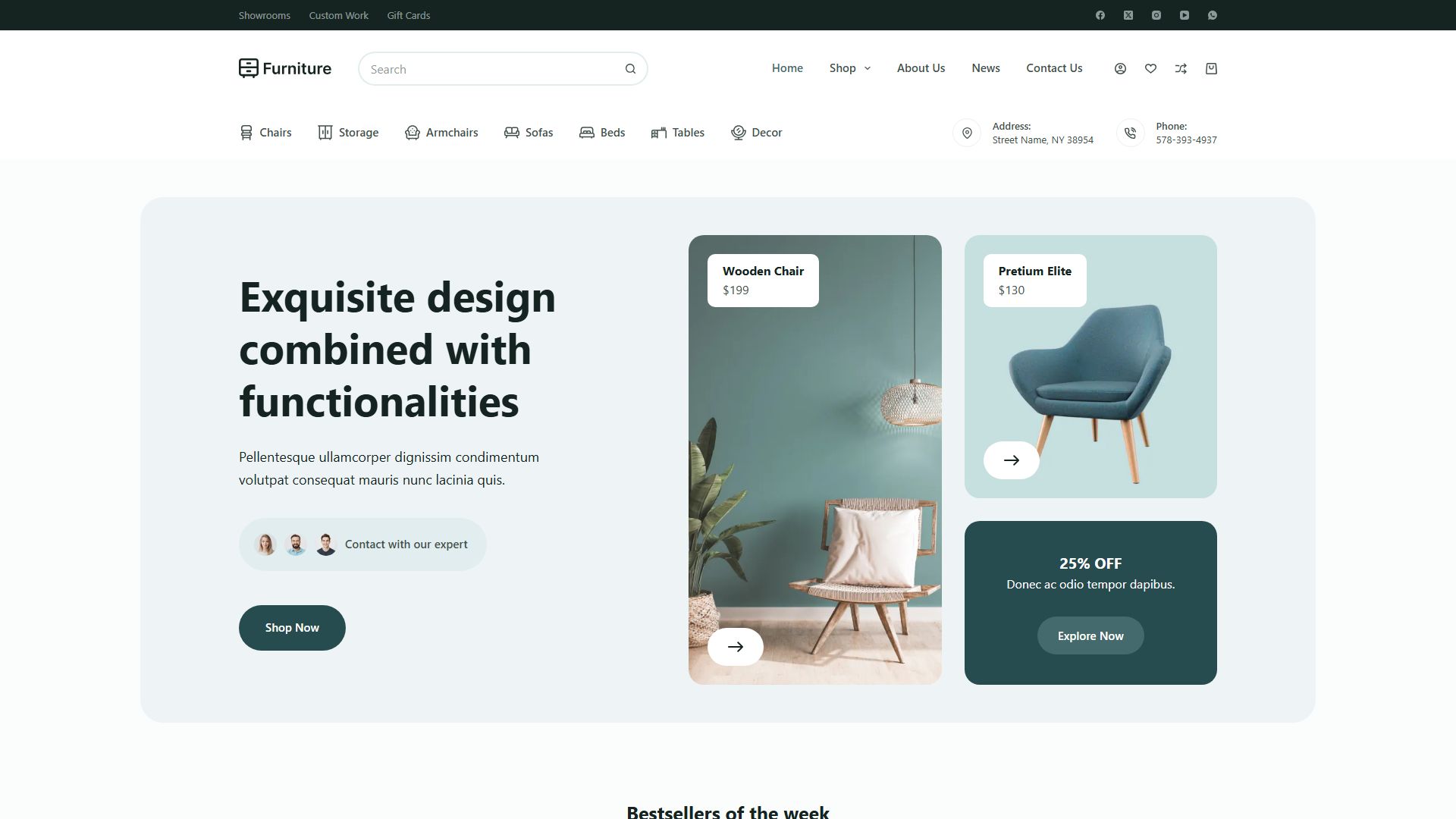 Blocksy theme desktop preview in the lightweight theme comparison