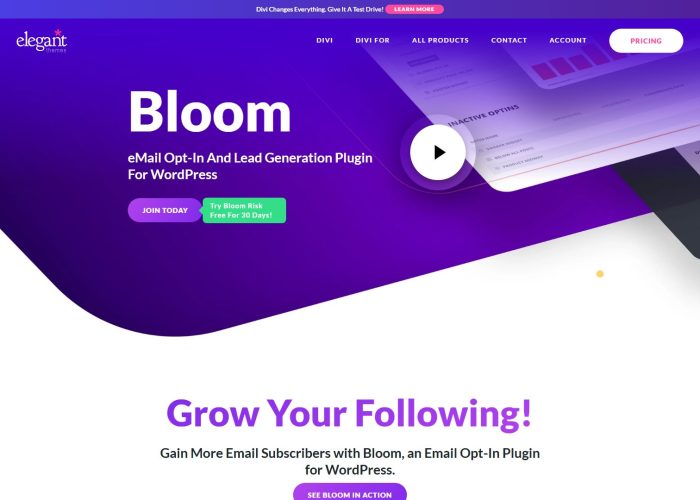 Bloom Review — Elegant Themes Email Opt-In Plugin for WordPress