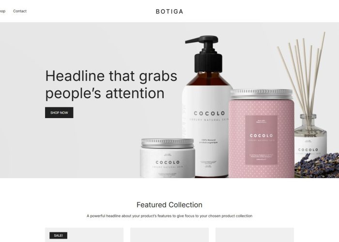 Botiga — Fast Free WooCommerce WordPress Theme