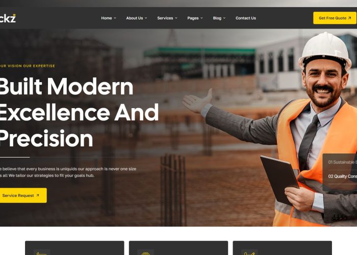 Brickz – Premium Responsive Construction WordPress Theme