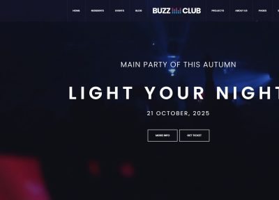 Buzz Club – Premium Responsive Night Club, DJ and Music Festival WordPress Theme