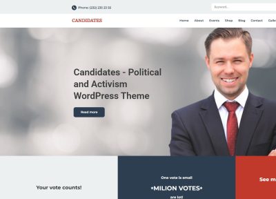 Candidates – Premium Responsive Political and Activism WordPress Theme