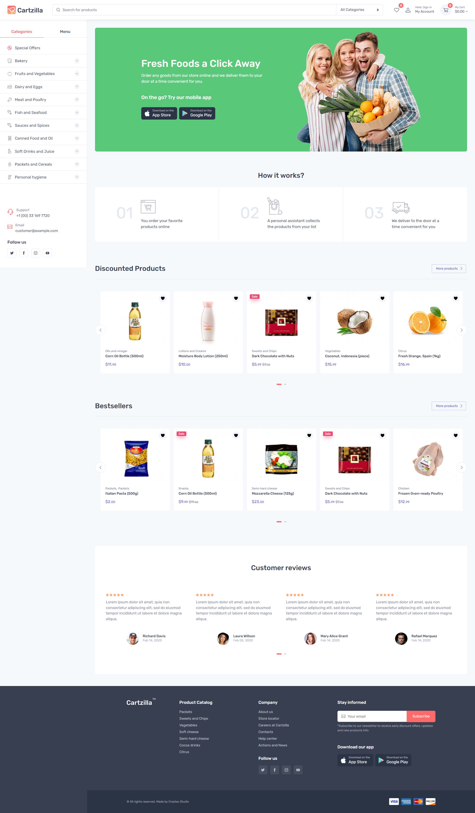 Cartzilla Grocery Store WordPress Theme