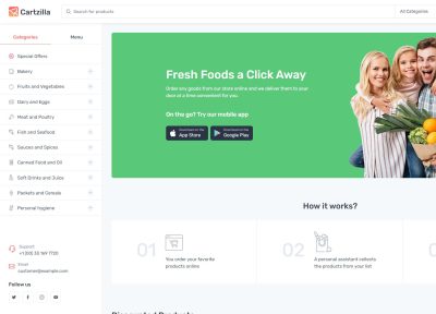 Cartzilla – Premium Responsive Grocery Store & Marketplace WordPress Theme