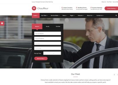 Chauffeur – Premium Responsive Car Hire & Limousine WordPress Theme