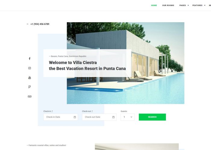 Ciestra – Premium Responsive Resort and Villa Rental WordPress Theme