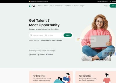 Civi – Premium Responsive Job Board WordPress Theme
