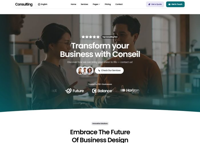 Conseil – Premium Responsive Business Elementor WordPress Theme