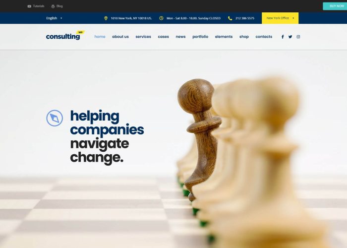 Consulting – Premium Responsive Business & Finance WordPress Theme