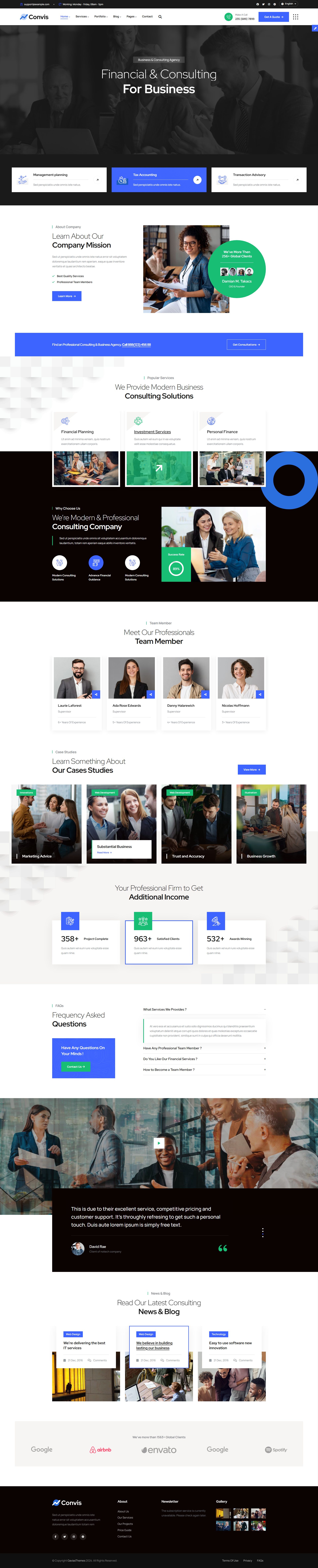 Convis – Premium Responsive Multipurpose Business Drupal 11 Theme theme — Desktop preview