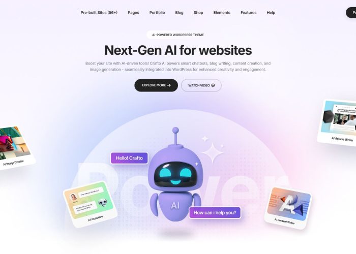 Crafto – AI-Powered Multipurpose WordPress Theme