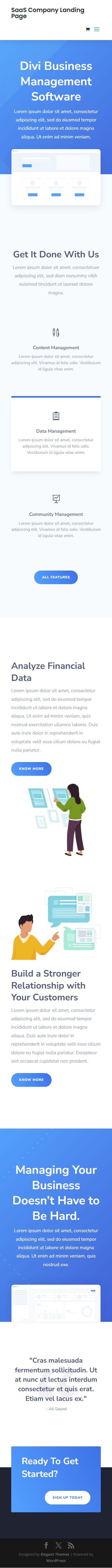 Divi Builder Plugin – Divi Visual Page Builder for Any Theme theme — Mobile preview