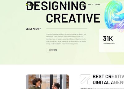 Dixor – Premium Responsive GSAP Creative Agency WordPress Theme