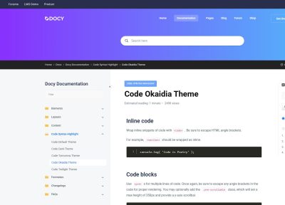 Docy – Premium Responsive Documentation & Knowledge Base WordPress Theme