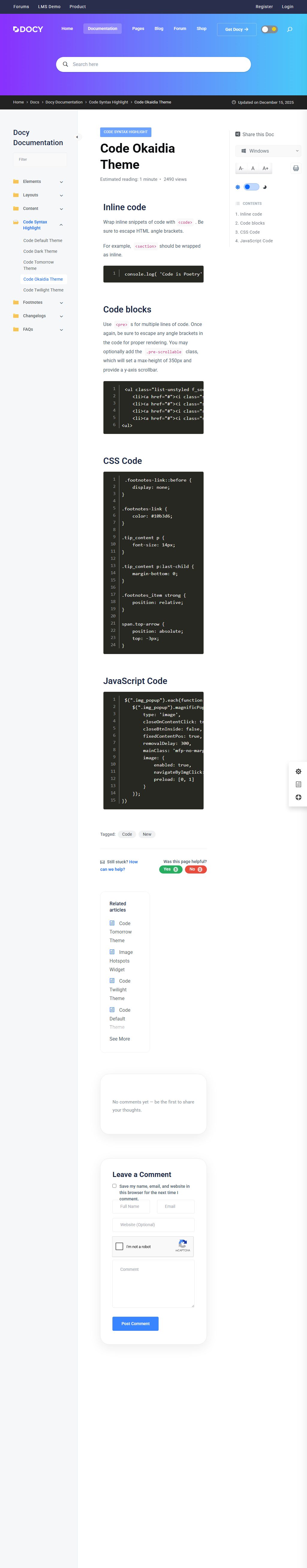 Docy – Premium Responsive Documentation & Knowledge Base WordPress Theme theme — Tablet preview