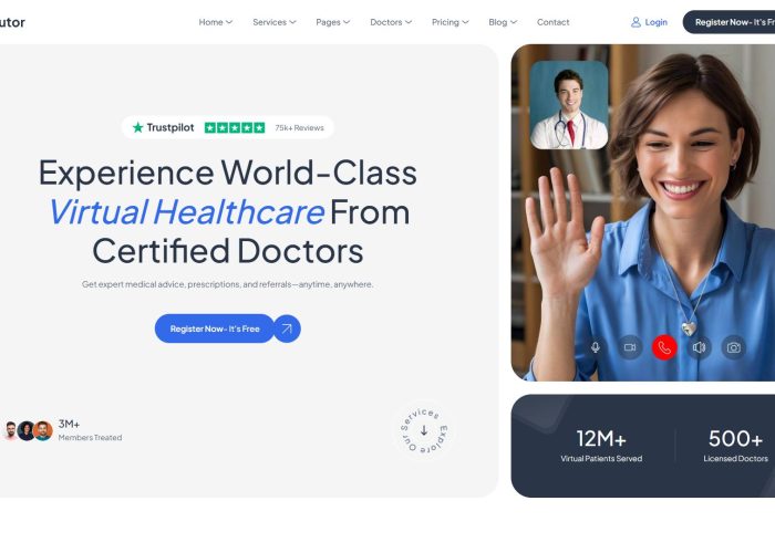 Doutor – Premium Responsive Telemedicine Doctor & Medical React Next.js Template