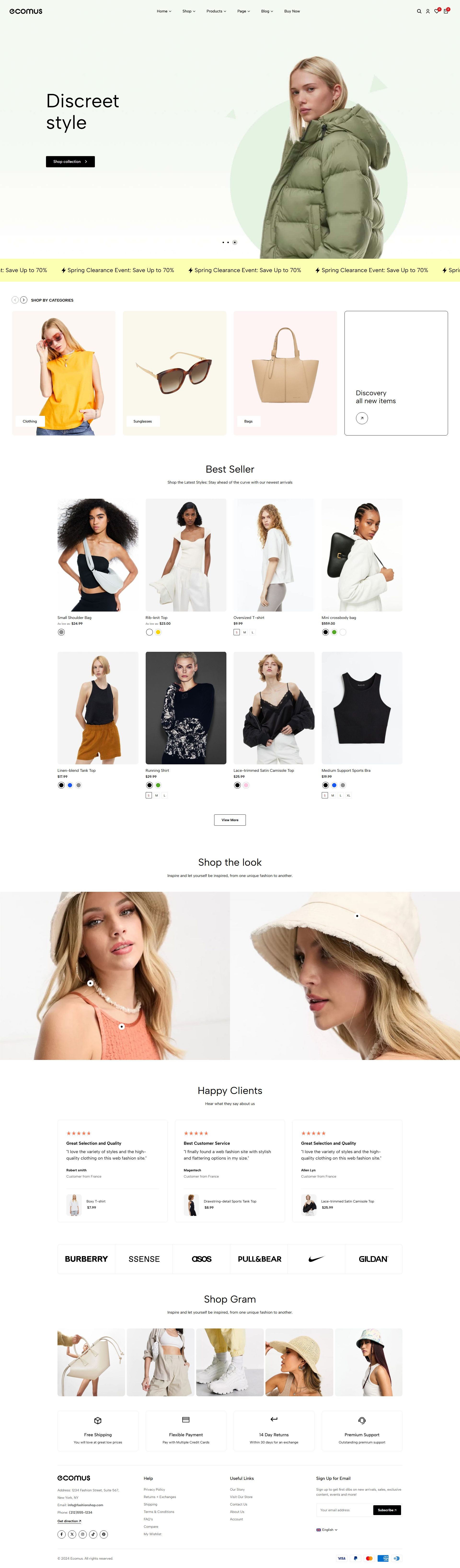 Ecomus – Premium Responsive Multipurpose eCommerce Magento 2 Theme theme — Desktop preview