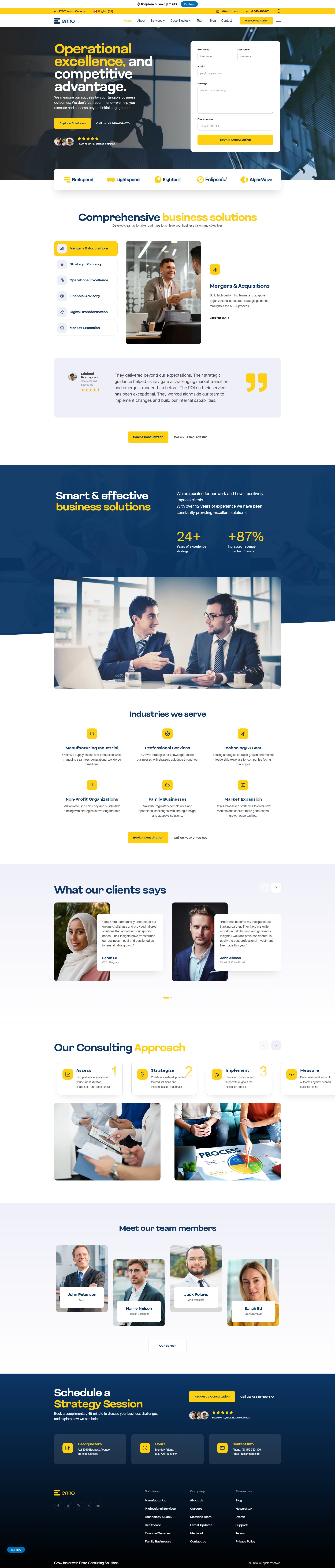 Entro – Premium Responsive Multipurpose Elementor WordPress Theme theme — Desktop preview