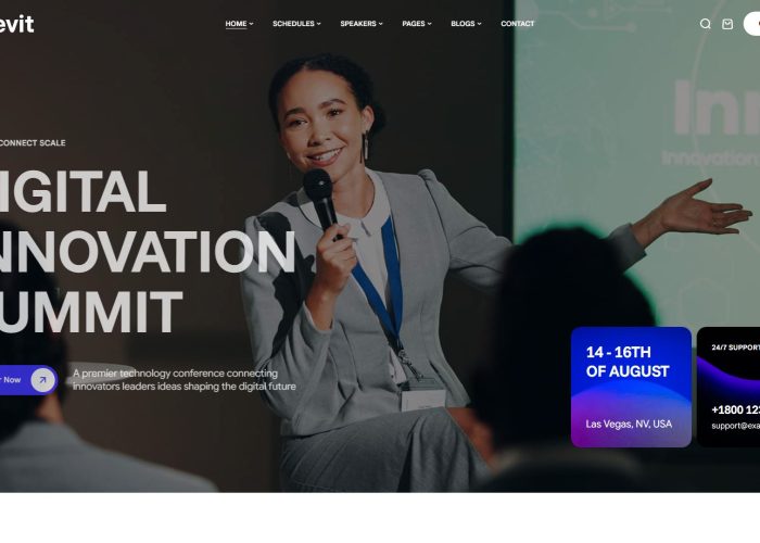 Evevit – Premium Responsive Conference & Event WordPress Theme
