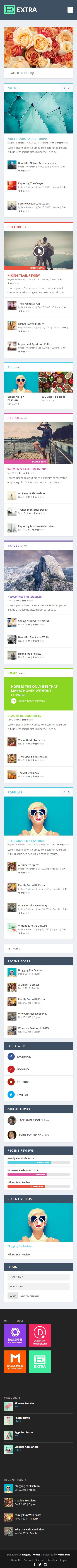Extra – Magazine WordPress Theme by Elegant Themes theme — Mobile preview