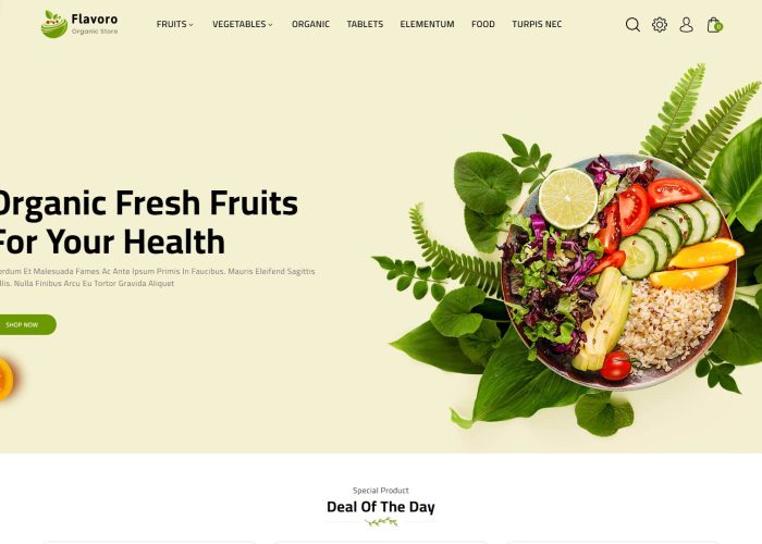 Flavero – Premium Responsive Organic Food OpenCart Theme