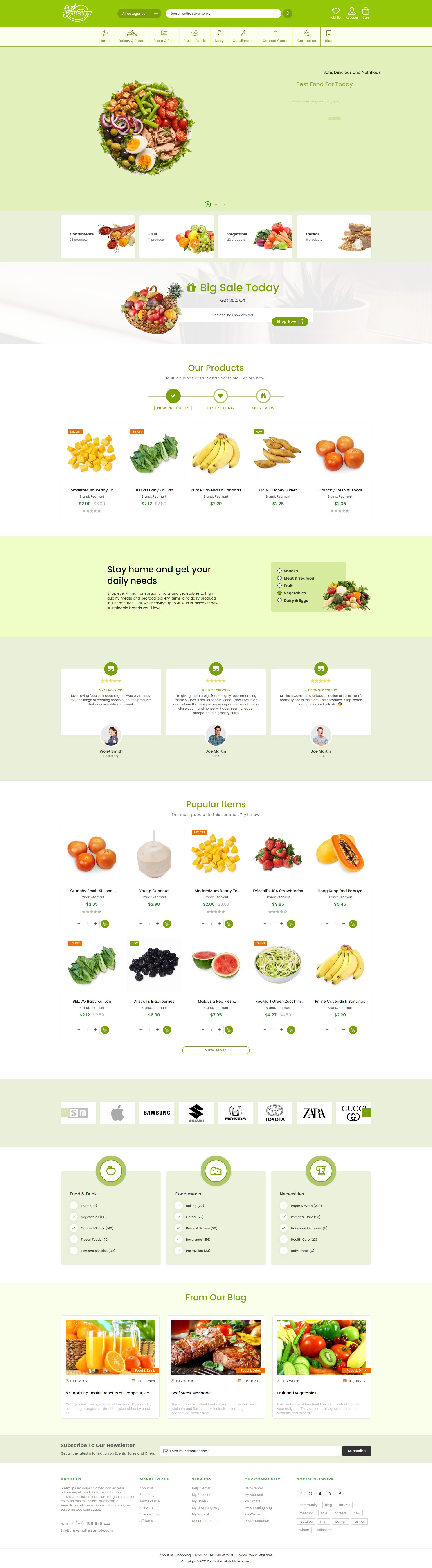 FlexMarket – Premium Responsive Multipurpose Magento 2 Theme theme — Desktop preview