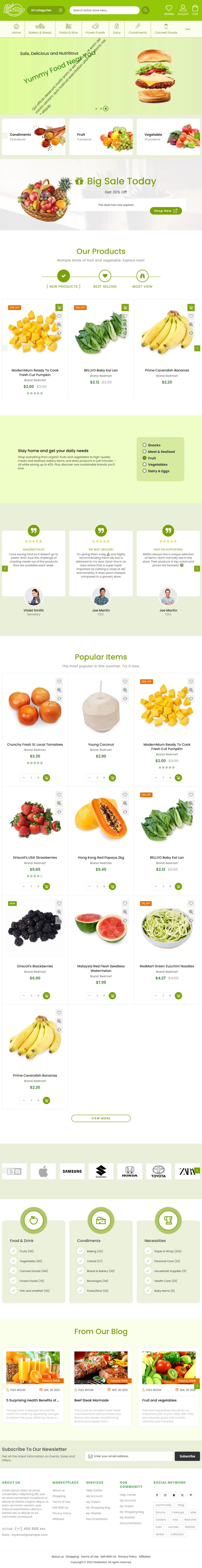 FlexMarket – Premium Responsive Multipurpose Magento 2 Theme theme — Tablet preview