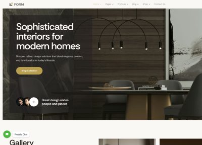 Form – Premium Responsive Architecture & Interior Design WordPress Theme