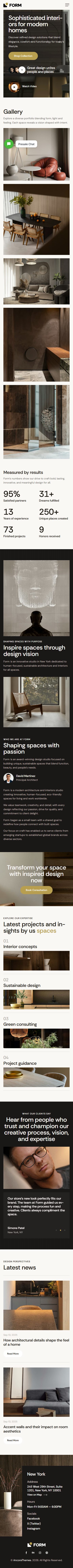 Form – Premium Responsive Architecture & Interior Design WordPress Theme theme — Mobile preview