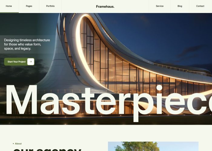 Framehaus – Premium Responsive Architecture & Construction HTML5 Template