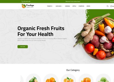 FreshGo – Premium Responsive Organic Supermarket OpenCart Theme