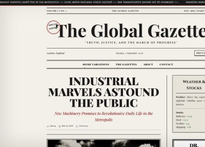 Gazette – Premium Responsive Vintage News & Editorial WordPress Theme