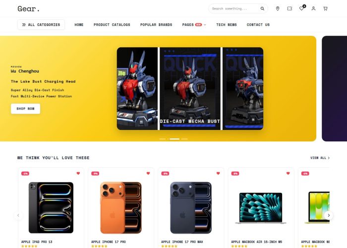 Gear – Premium Responsive Electronics OpenCart 4 Theme