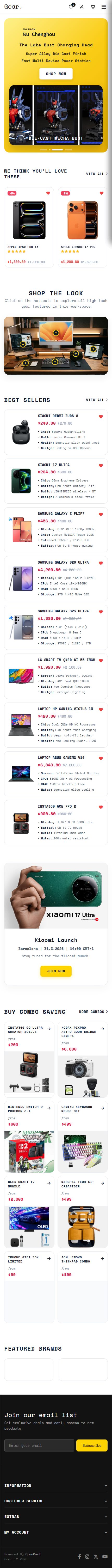 Gear – Premium Responsive Electronics OpenCart 4 Theme theme — Mobile preview